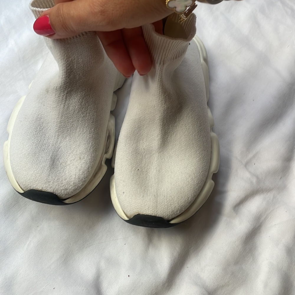 Balenciaga Off-White Sock Sneakers Shoes Child Size 10-11 27-28 - Picture 5 of 7